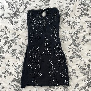 Elegant Black Dress with Beaded Details